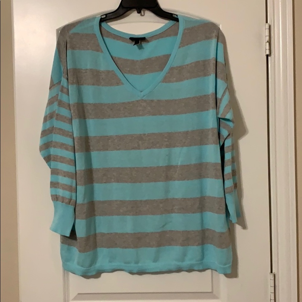 NWOT!!! Light blue & grey sweater!